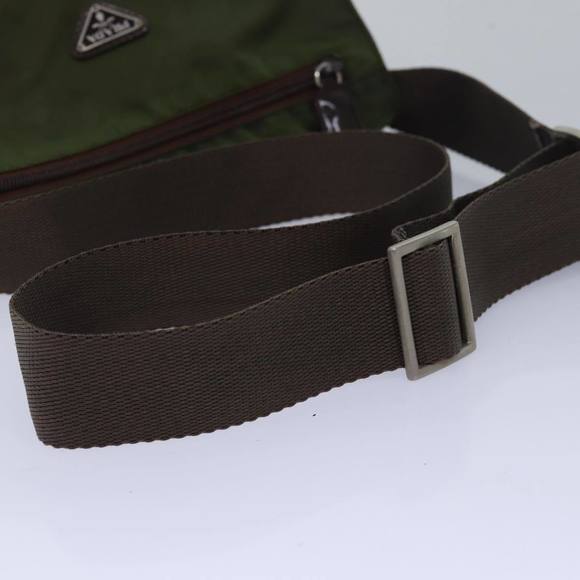PRADA Shoulder Bag Nylon Khaki Auth bs16163 - Picture 7 of 16